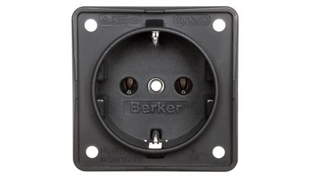 Berker Integro Gniazdo SCHUKO antracyt, mat 941852505-43049