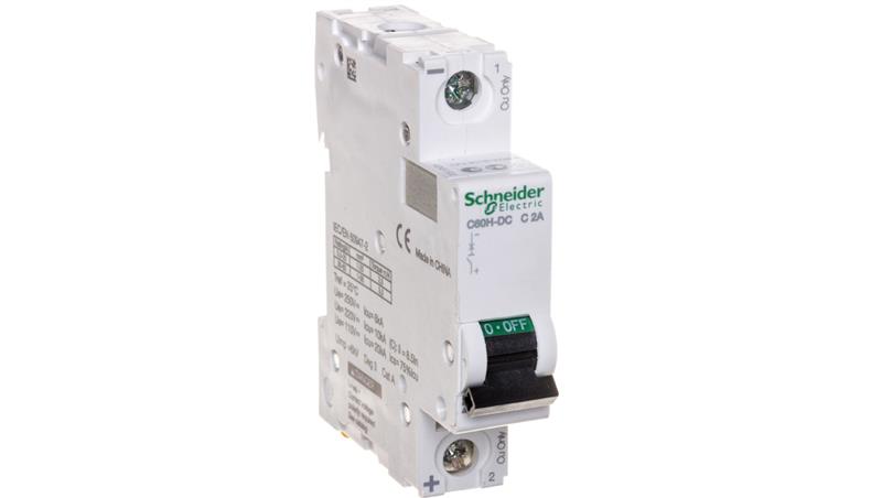 Wyłącznik nadprądowy 1P C 2A 10kA DC A9N61502-16605
