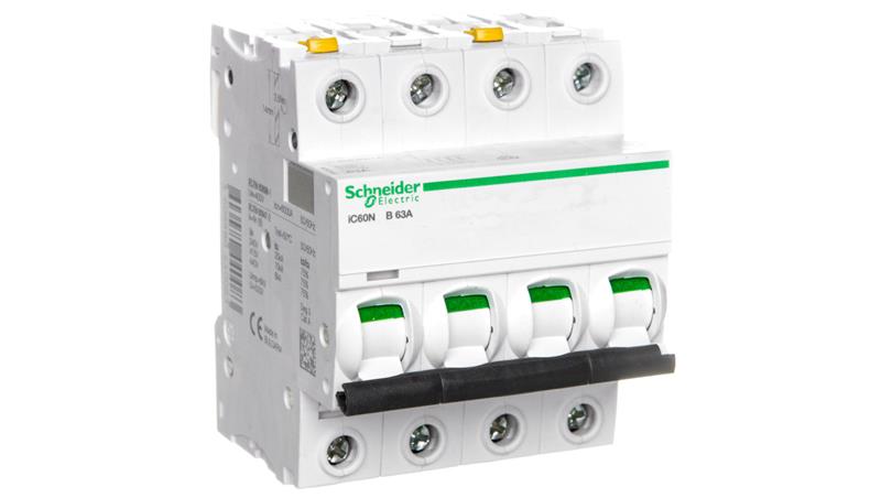 Wyłącznik nadprądowy 4P B 63A 6kA AC iC60N-B63-4 A9F03463-16866