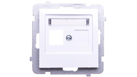 AS Obudowa gniazda teleinformatycznego pojedynczego biała GPK-1G/p/00-33933