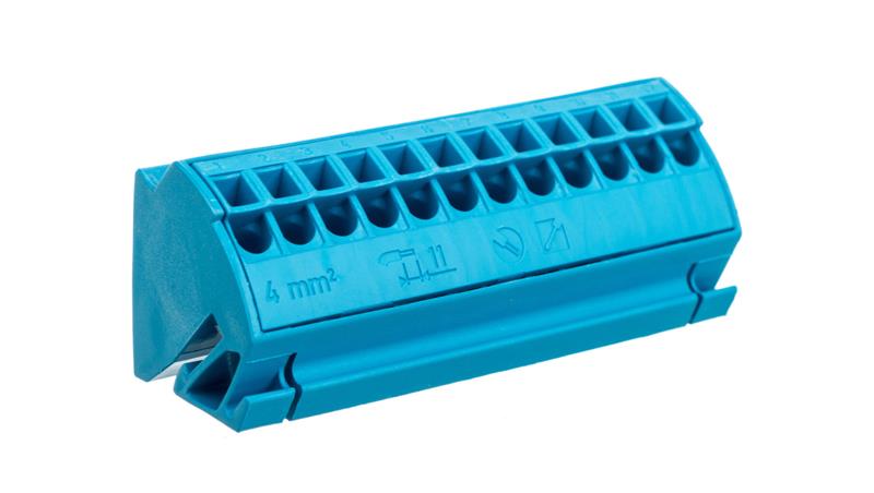 Blok potancjałowy 4mm2 niebieski 812-104-68706