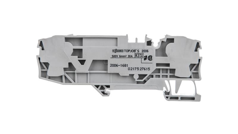 Złączka 2-przewodowa 6mm2 bezpiecznikowa szara 2006-1681 TOPJOBS-75480