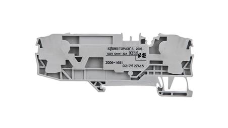 Złączka 2-przewodowa 6mm2 bezpiecznikowa szara 2006-1681 TOPJOBS-75480