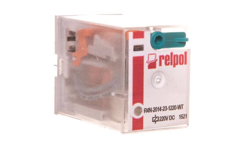 Przekaźnik przemysłowy 4P IP40 AgNi R4N-2014-23-1220-WT 860619-10738 Przekaźnik przemysłowy 4P IP40 AgNi R4N-2014-23-1220-WT 860619-10738