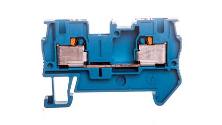 Listwa zaciskowa przepustowa 2-przewodowa 0,2-6mm2 niebieska PT 4 BU 3211760-73961