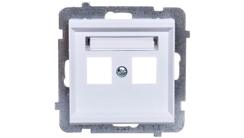 SONATA Obudowa gniazda podwójnego biała GPK-2R/p/00-33978