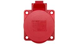 Gniazdo tablicowe 16A 5P 400V /70x70/ czerwone IP44 315-6-31716