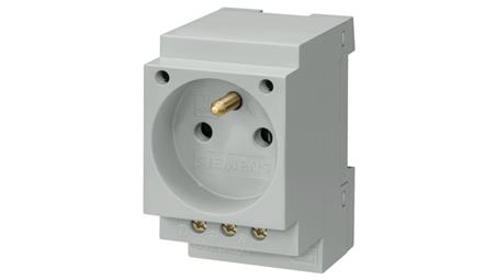 Gniazdo modułowe 2P+Z 16A 230V CEE7 z bolcem 5TE6803-73172