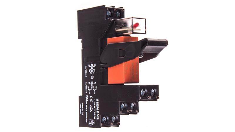 Przekaźnik kompletny serii RT 2P 24V DC z separacją logiczną moduł LED czerwony przył. śrubowe LZS:RT4B4L24-10731