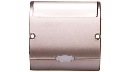 Simon Basic Łącznik hotelowy pojedynczy z podświetleniem satyna metalizowana BMWH1.02/29-41911