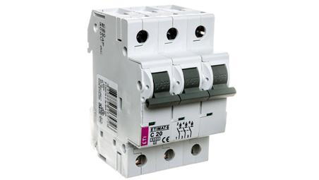 Wyłącznik nadprądowy 3P C 20A 6kA AC ETIMAT 6 002145517-16246