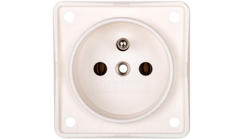Integro Flow Gniazdo pojedyncze z/u śnieżnobiałe mat 961852502-43214