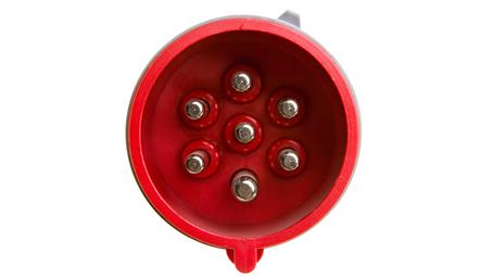 Wtyczka przenośna 32A 7P 400V czerwona IP44 SHARK 027-6V-29141