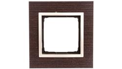 Simon 54 Nature Ramka pojedyncza drewno ZŁOTE WENGE DRN1/85-37031