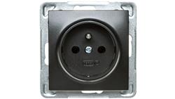 IMPRESJA Gniazdo pojedyncze z/u antracyt GP-1YZ/m/50-42891