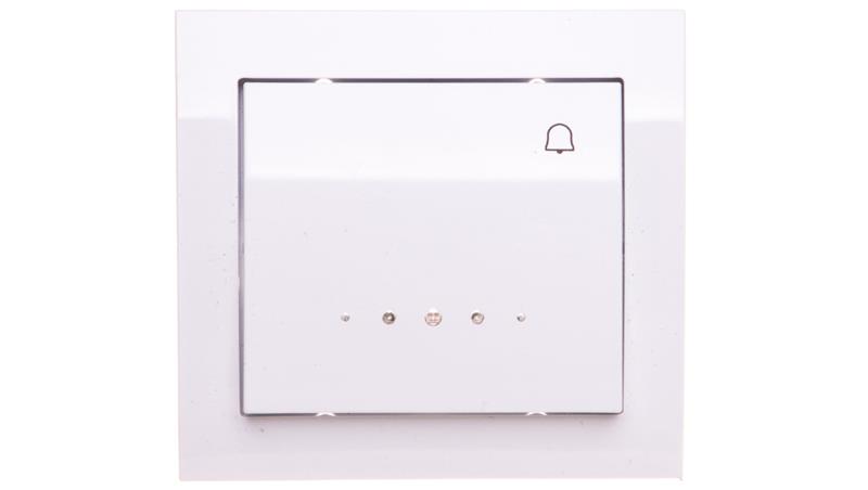 KIER Przycisk /dzwonek/ z podświetleniem biały ŁP-6WS/00-30842 KIER Przycisk /dzwonek/ z podświetleniem biały ŁP-6WS/00-30842
