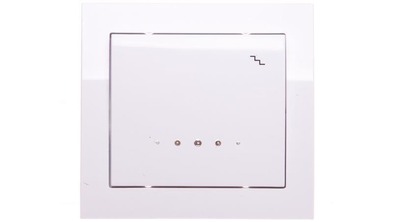 KIER Łącznik schodowy z podświetleniem biały ŁP-3WS/00-40162