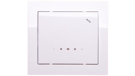 KIER Łącznik schodowy z podświetleniem biały ŁP-3WS/00-40162