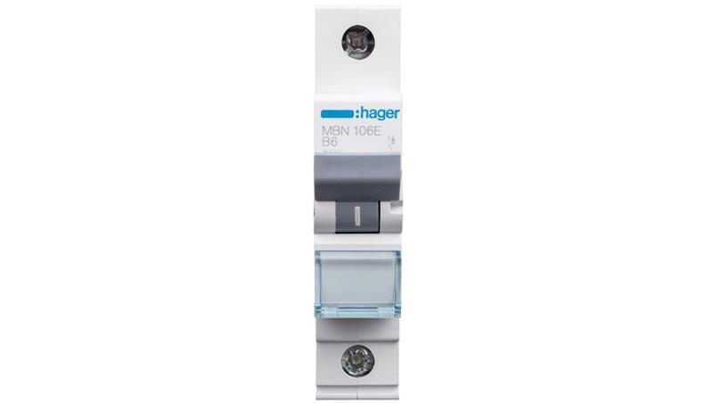 Wyłącznik nadprądowy 1P B 6A 6kA AC MBN106E-16207 Wyłącznik nadprądowy 1P B 6A 6kA AC MBN106E-16207