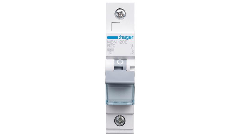 Wyłącznik nadprądowy 1P B 20A 6kA AC MBN120E-16256 Wyłącznik nadprądowy 1P B 20A 6kA AC MBN120E-16256