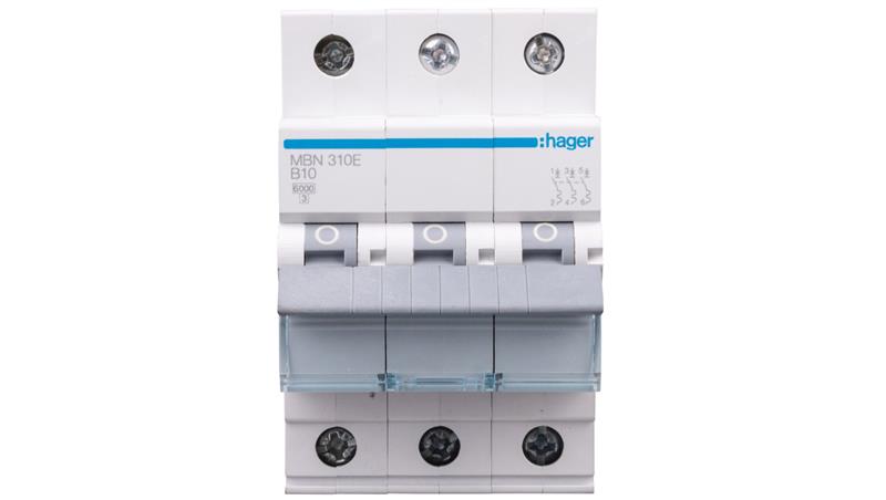 Wyłącznik nadprądowy 3P B 10A 6kA AC MBN310E-16442