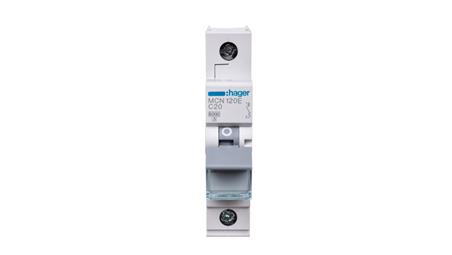 Wyłącznik nadprądowy 1P C 20A 6kA AC MCN120E-16287