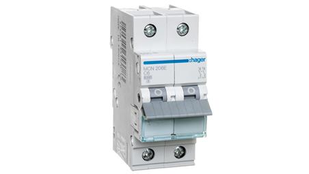 Wyłącznik nadprądowy 2P C 6A 6kA AC MCN206E-17044