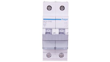 Wyłącznik nadprądowy 2P C 16A 6kA AC MCN216E-16636