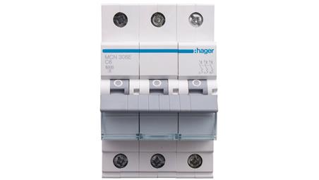 Wyłącznik nadprądowy 3P C 6A 6kA AC MCN306E-16671