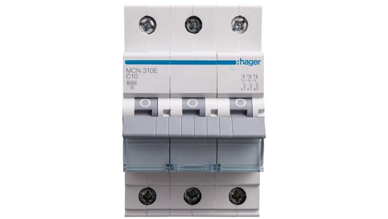 Wyłącznik nadprądowy 3P C 10A 6kA AC MCN310E-16456