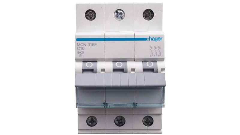 Wyłącznik nadprądowy 3P C 16A 6kA AC MCN316E-16227