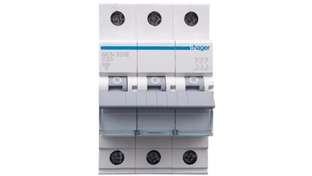 Wyłącznik nadprądowy 3P C 20A 6kA AC MCN320E-16224