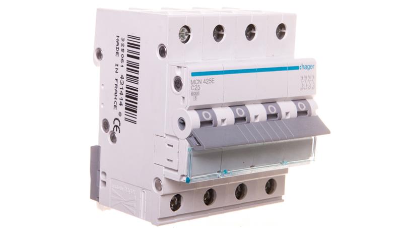 Wyłącznik nadprądowy 4P C 25A 6kA AC MCN425E-16694 Wyłącznik nadprądowy 4P C 25A 6kA AC MCN425E-16694