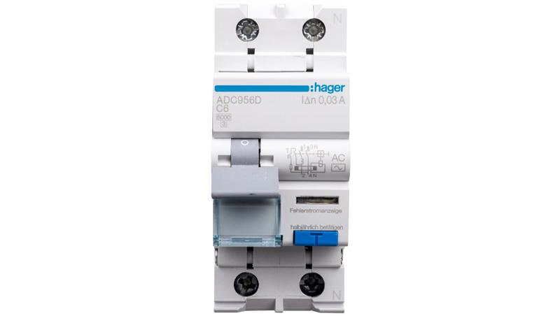 Wyłącznik różnicowo-nadprądowy 2P 6A C 0,03A typ AC ADC956D-21802