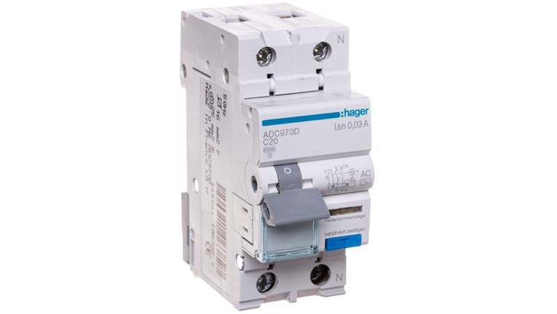 Wyłącznik różnicowo-nadprądowy 2P 20A C 0,03A typ AC ADC970D-21599