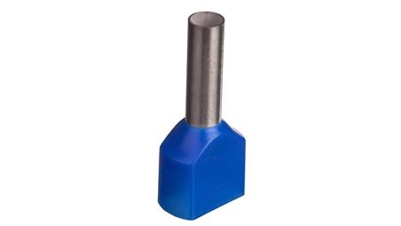 Końcówka tulejkowa izolowana TID 2x2,5mm2/10mm niebieska cynowana TID2x2,5L10 /100szt./-78296