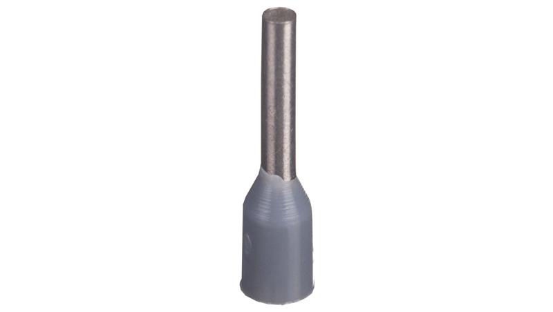 Końcówka tulejkowa izolowana TI 0,75mm2/8mm szara cynowana TI0,75L8x500 /500szt./-78319