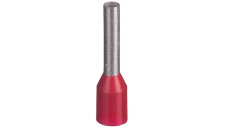 Końcówka tulejkowa izolowana TI 1mm2/8mm czerwona cynowana TI1L8x500 /500szt./-78302