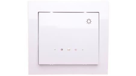 KIER Przycisk /światło/ z podświetleniem biały ŁP-5WS/00-30843