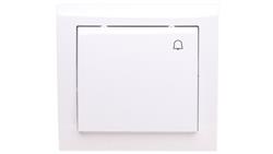 KIER Przycisk /dzwonek/ biały ŁP-6W/00-30734