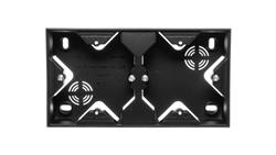 SONATA Puszka natynkowa podwójna czarny metalik PNP-2R/33-29772