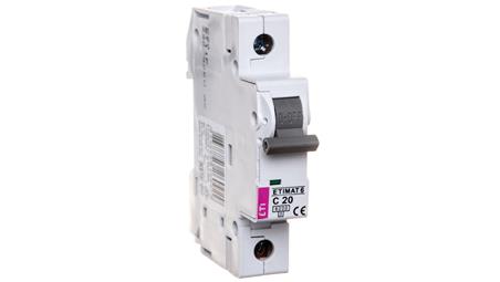 Wyłącznik nadprądowy 1P C 20A 6kA AC ETIMAT 6 002141517-16342