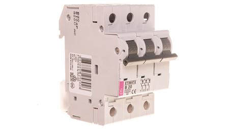 Wyłącznik nadprądowy 3P B 20A 6kA AC ETIMAT 6 002115517-16248