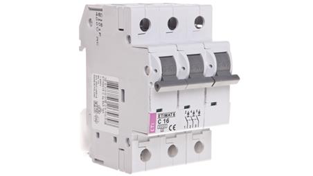 Wyłącznik nadprądowy 3P C 16A 6kA AC ETIMAT 6 002145516-16247