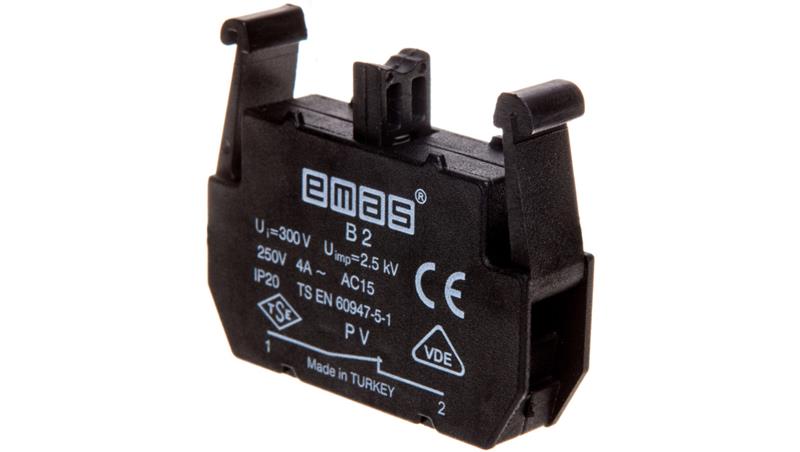 Element łączeniowy do kaset sterowniczych PV styk pomocniczy serii PV 1R montaż czołowy T0-PVB2-21035