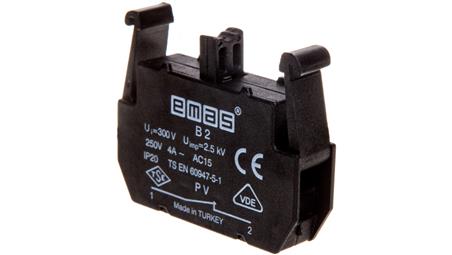 Element łączeniowy do kaset sterowniczych PV styk pomocniczy serii PV 1R montaż czołowy T0-PVB2-21035