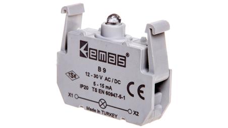 Element podświetlający do przycisków serii B, 12-30V AC/DC, zielony T0-B9-21306