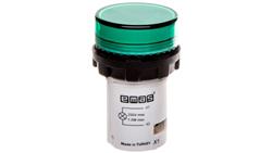 Lampka sygnalizacyjna MB z LED, monoblok, 230V AC, płaski klosz, zielona T0-MBSD220Y-6590