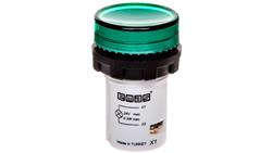 Lampka sygnalizacyjna MB z LED, monoblok, 24V AC/DC, płaski klosz, zielona T0-MBSD024Y-6600