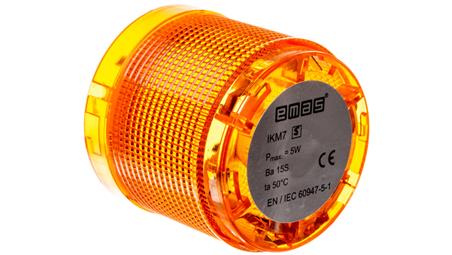 Moduł sygnalizacyjny 70mm, bez źródła światła, żółty, T0-IKM7S-20229
